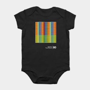 Split Enz - Minimalist Graphic Artwork Design Baby Bodysuit